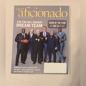 cigar aficionado “The Fox NFL Dream Team” Issue Jan/Feb 2023 Magazine